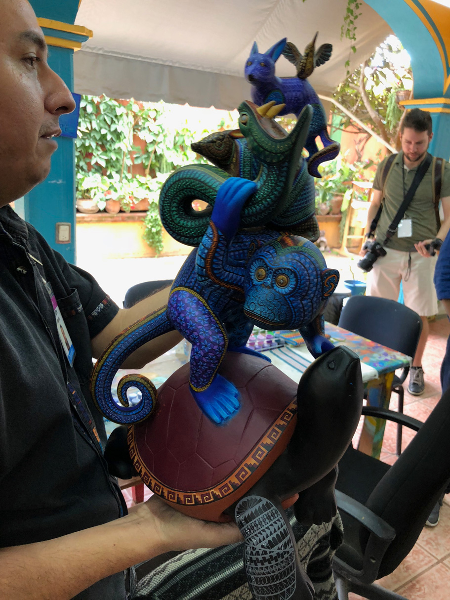 Jacobo and Maria Angeles Workshop & Alebrijes Crafts 