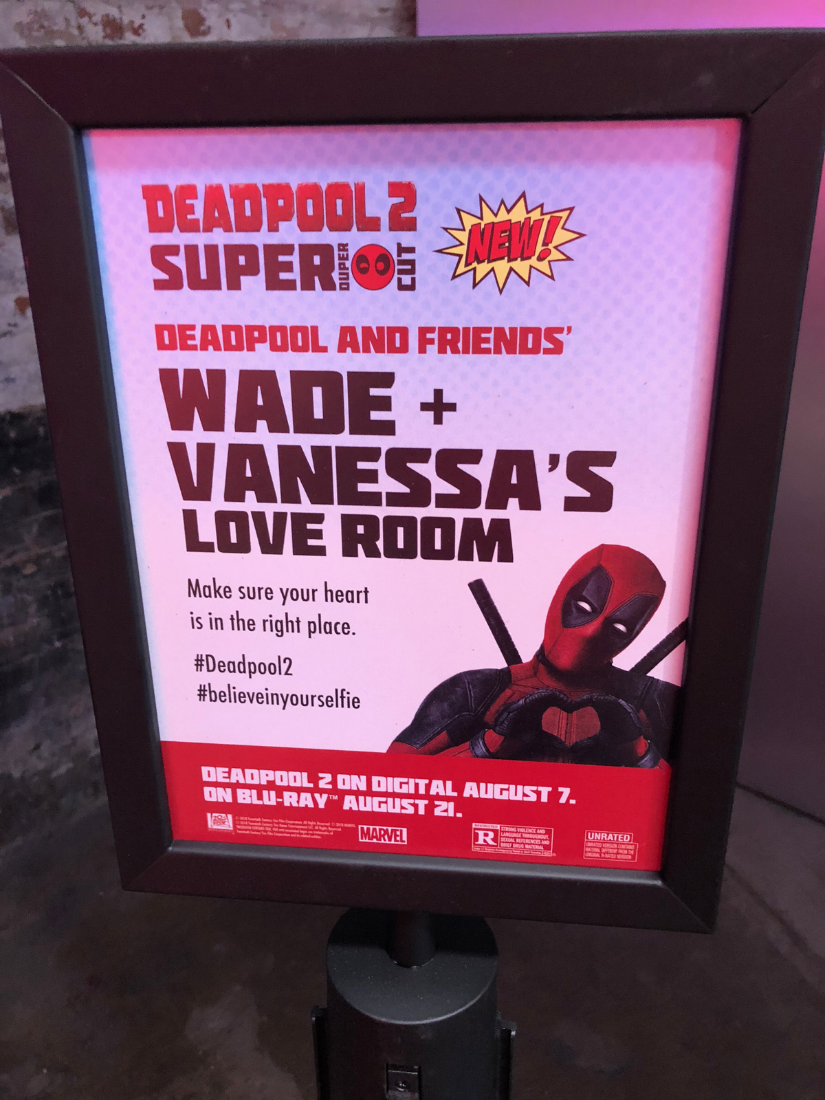 Deadpool and Friends' Believe in Your Selfie Museum