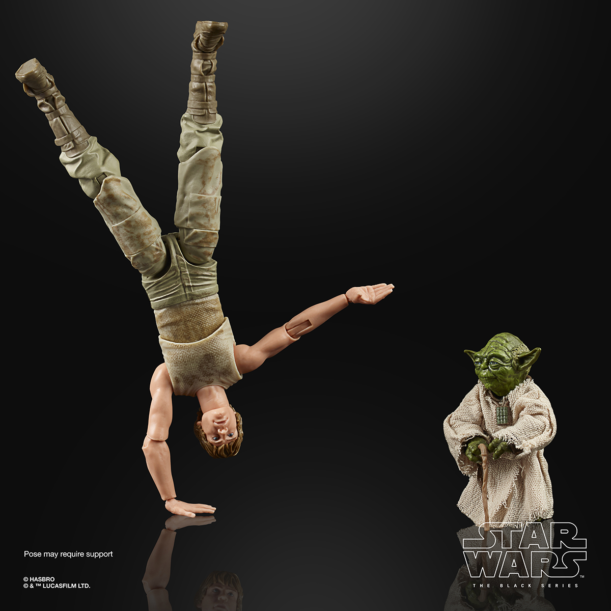 Star Wars The Black Series 6 Inch Luke Skywalker and Yoda Jedi Training Deluxe Figures Oop 2
