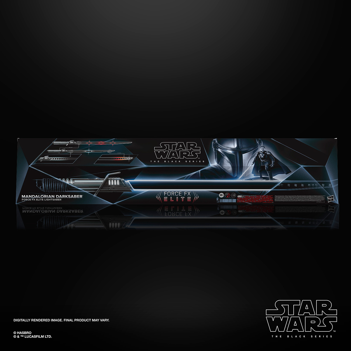 Hasbro's Star Wars: The Black Series The Mandalorian Darksaber Force FX Elite Lightsaber 