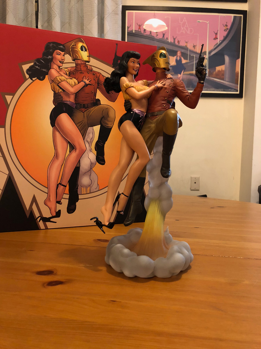 Rocketeer & Betty Statue