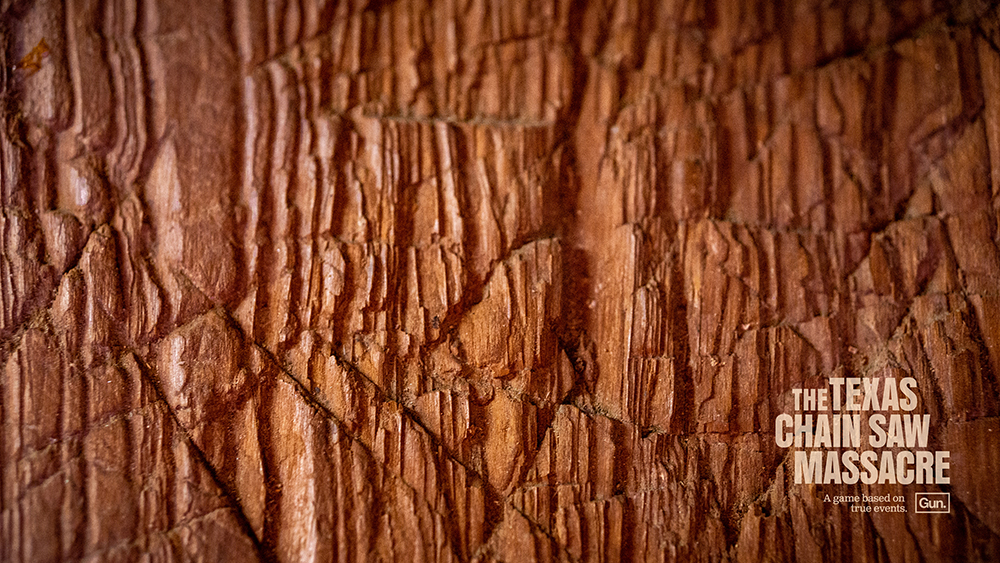 Antique Chopping Block With Knife Marks